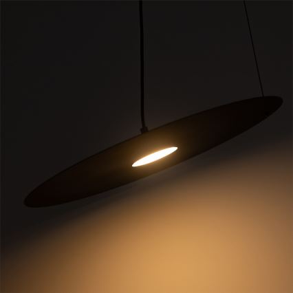 Κρεμαστό φωτιστικό με καλώδιο PIATTO, 1xGX53/15W/230V, διάμετρος 45 cm, μαύρο