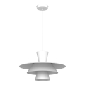 Κρεμαστό φωτιστικό με καλώδιο PLATO 1xE27/15W/230V λευκό