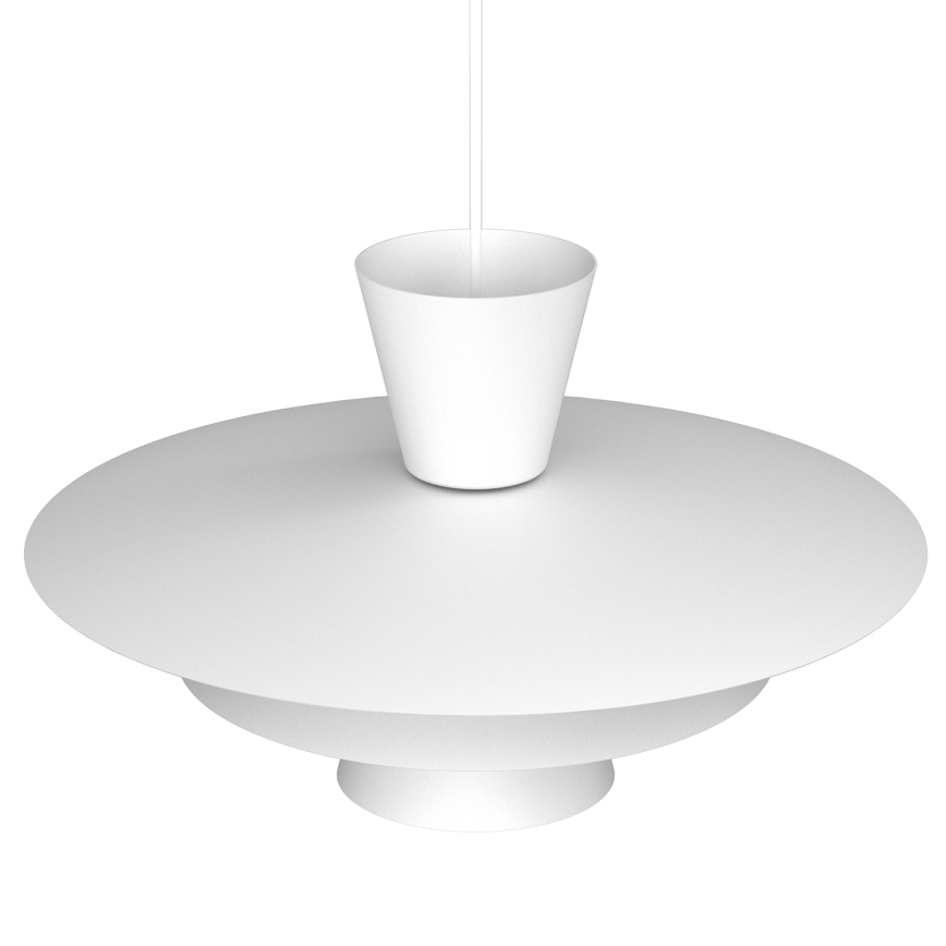 Κρεμαστό φωτιστικό με καλώδιο PLATO 1xE27/15W/230V λευκό