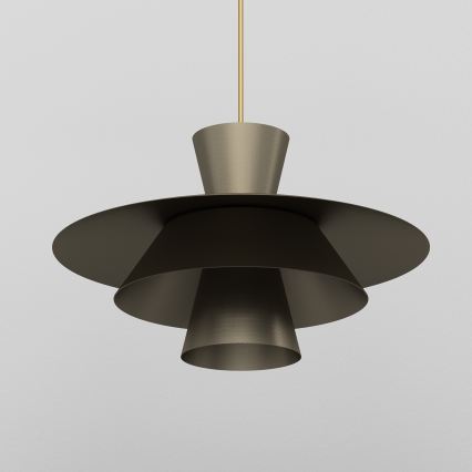 Κρεμαστό φωτιστικό με καλώδιο PLATO 1xE27/15W/230V σε απόχρωση μπρονζέ