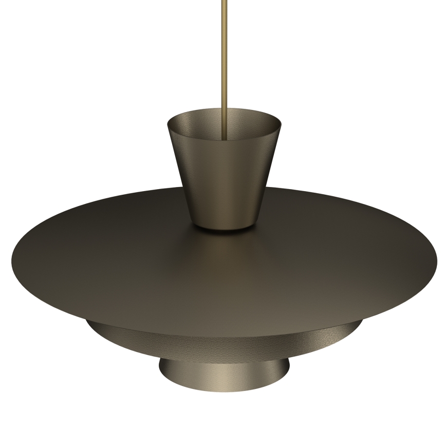 Κρεμαστό φωτιστικό με καλώδιο PLATO 1xE27/15W/230V σε απόχρωση μπρονζέ