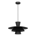 Κρεμαστό φωτιστικό με καλώδιο PLATO 1xE27/15W/230V μαύρο