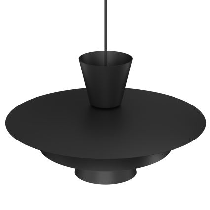 Κρεμαστό φωτιστικό με καλώδιο PLATO 1xE27/15W/230V μαύρο
