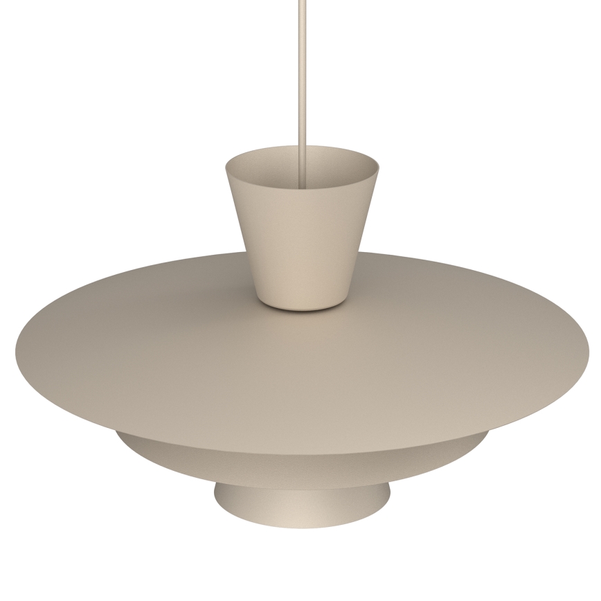 Κρεμαστό φωτιστικό με καλώδιο PLATO 1xE27/15W/230V μπεζ
