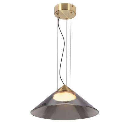 Κρεμαστό φωτιστικό με καλώδιο PRESTO 1xGX53/10W/230V Ø 34 cm χρυσό/καπνιστό γκρι