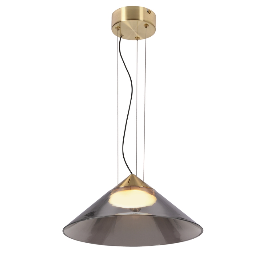 Κρεμαστό φωτιστικό με καλώδιο PRESTO 1xGX53/10W/230V Ø 34 cm χρυσό/καπνιστό γκρι
