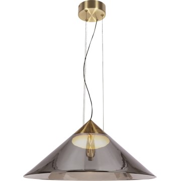 Κρεμαστό φωτιστικό με καλώδιο PRESTO 1xGX53/10W/230V Ø 50 cm χρυσό/καπνιστό γκρι