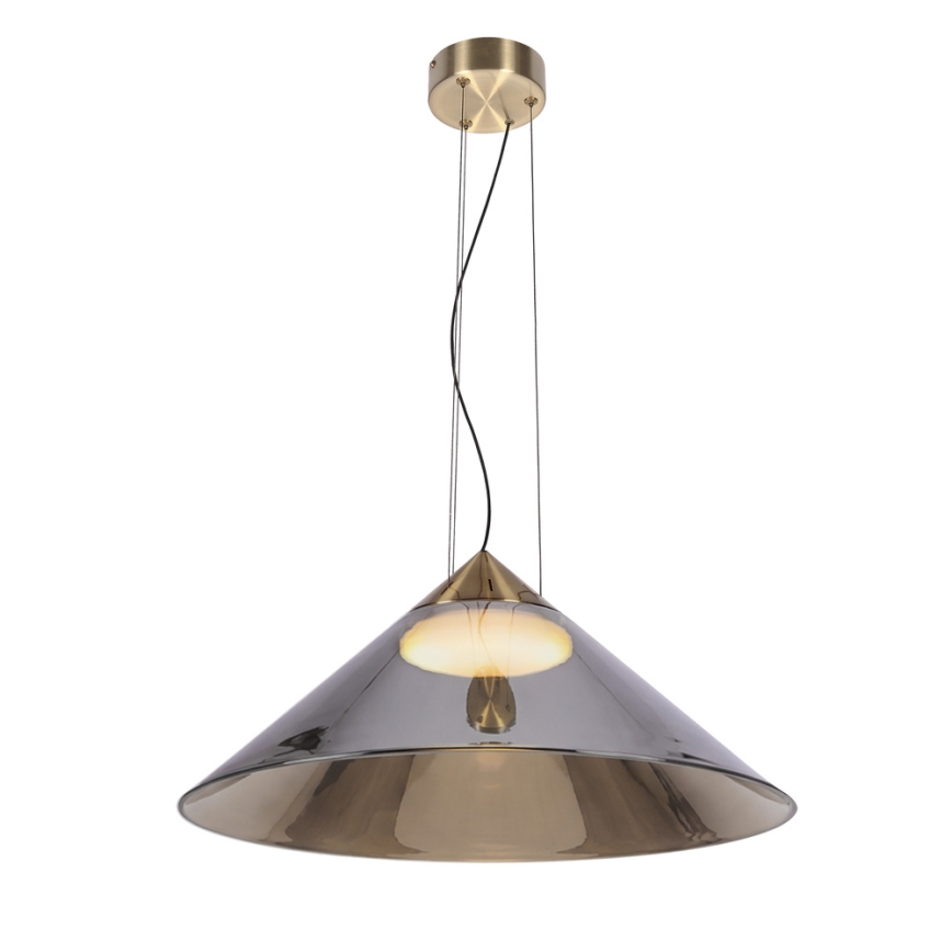 Κρεμαστό φωτιστικό με καλώδιο PRESTO 1xGX53/10W/230V Ø 50 cm χρυσό/καπνιστό γκρι