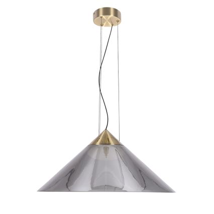 Κρεμαστό φωτιστικό με καλώδιο PRESTO 1xGX53/10W/230V Ø 50 cm χρυσό/καπνιστό γκρι