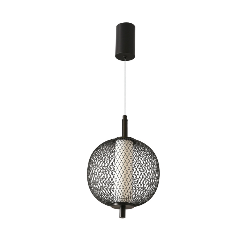 Κρεμαστό φωτιστικό με καλώδιο PUMA LED/10W/230V, Ø 20 cm, μαύρο