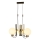 Κρεμαστό φωτιστικό με καλώδιο REGGIO 3xE27/40W/230V χρυσό