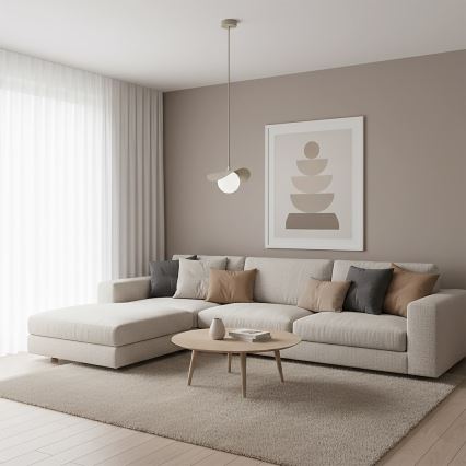 Κρεμαστό φωτιστικό με καλώδιο RITUAL 1xG9/8W/230V μπεζ