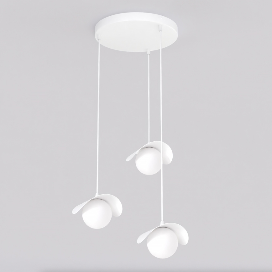 Κρεμαστό φωτιστικό με καλώδιο RITUAL 3xG9/8W/230V λευκό