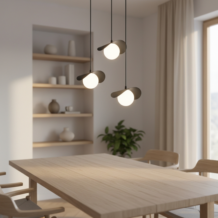 Κρεμαστό φωτιστικό με καλώδιο RITUAL 3xG9/8W/230V μαύρο