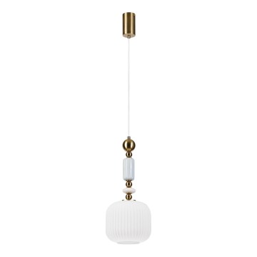 Κρεμαστό φωτιστικό με καλώδιο ROYAL 1xE27/15W/230V χρυσό/λευκό