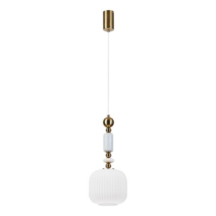 Κρεμαστό φωτιστικό με καλώδιο ROYAL 1xE27/15W/230V χρυσό/λευκό