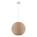 Κρεμαστό φωτιστικό με καλώδιο SENSAI 1xE27/20W/230V Ø 40 cm μπεζ