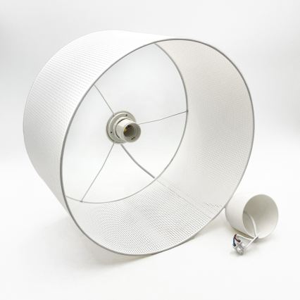 Κρεμαστό φωτιστικό με καλώδιο SIRJA PLISADO 1xE27/15W/230V Ø 35 εκ. λευκό