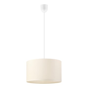 Κρεμαστό φωτιστικό με καλώδιο SIRJA PLISADO 1xE27/15W/230V διάμετρος 35 cm χρώμα εκρού