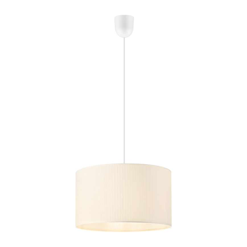 Κρεμαστό φωτιστικό με καλώδιο SIRJA PLISADO 1xE27/15W/230V διάμετρος 35 cm χρώμα εκρού