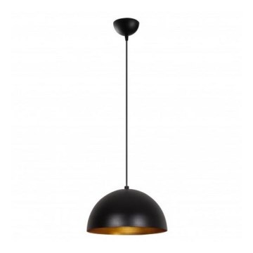 Κρεμαστό φωτιστικό με καλώδιο SIVANI 1xE27/40W/230V, Ø 30 εκ., μαύρο/χάλκινο