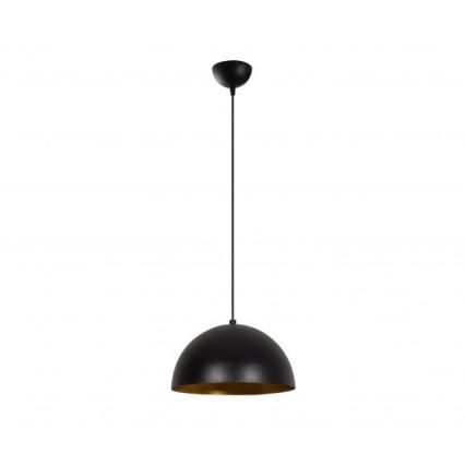 Κρεμαστό φωτιστικό με καλώδιο SIVANI 1xE27/40W/230V, Ø 30 εκ., μαύρο/χάλκινο