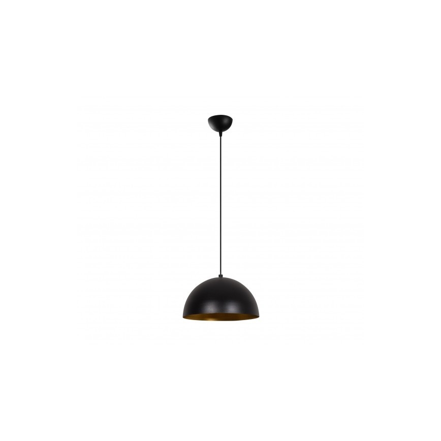 Κρεμαστό φωτιστικό με καλώδιο SIVANI 1xE27/40W/230V, Ø 30 εκ., μαύρο/χάλκινο