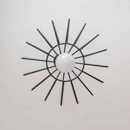 Κρεμαστό φωτιστικό με καλώδιο SOLANO 1xE27/15W/230V μαύρο/χρυσό