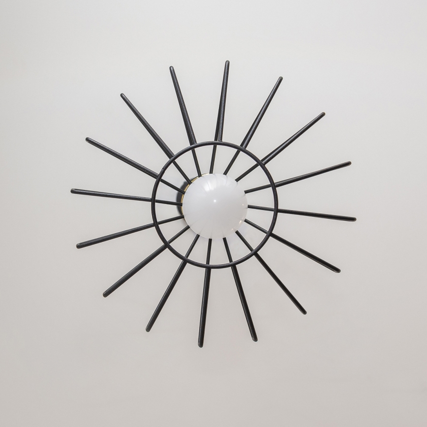 Κρεμαστό φωτιστικό με καλώδιο SOLANO 1xE27/15W/230V μαύρο/χρυσό