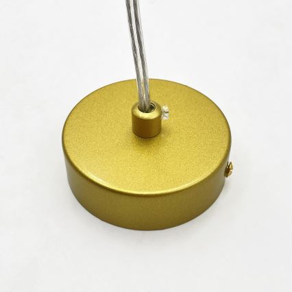 Κρεμαστό φωτιστικό με καλώδιο SOLARI 10xE14/15W/230V χρυσό/καπνιστό μαύρο