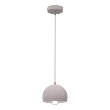 Κρεμαστό φωτιστικό με καλώδιο SOOL 1xE27/15W/230V, Ø 15 cm, σε κρεμ απόχρωση