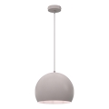 Κρεμαστό φωτιστικό με καλώδιο SOOL 1xE27/15W/230V Ø 27 cm κρεμ χρώμα