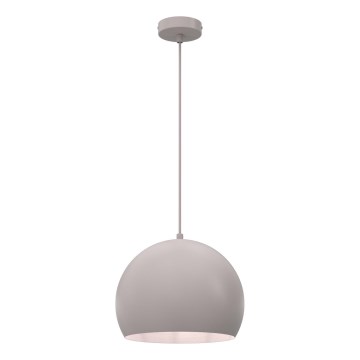 Κρεμαστό φωτιστικό με καλώδιο SOOL 1xE27/15W/230V Ø 27 cm κρεμ χρώμα