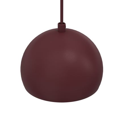 Κρεμαστό φωτιστικό με καλώδιο SOOL 1xE27/15W/230V διάμ. 15 cm μπορντό
