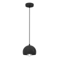 Κρεμαστό φωτιστικό με καλώδιο SOOL 1xE27/15W/230V διάμ. 15 εκ. μαύρο