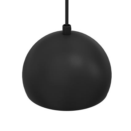 Κρεμαστό φωτιστικό με καλώδιο SOOL 1xE27/15W/230V διάμ. 15 εκ. μαύρο