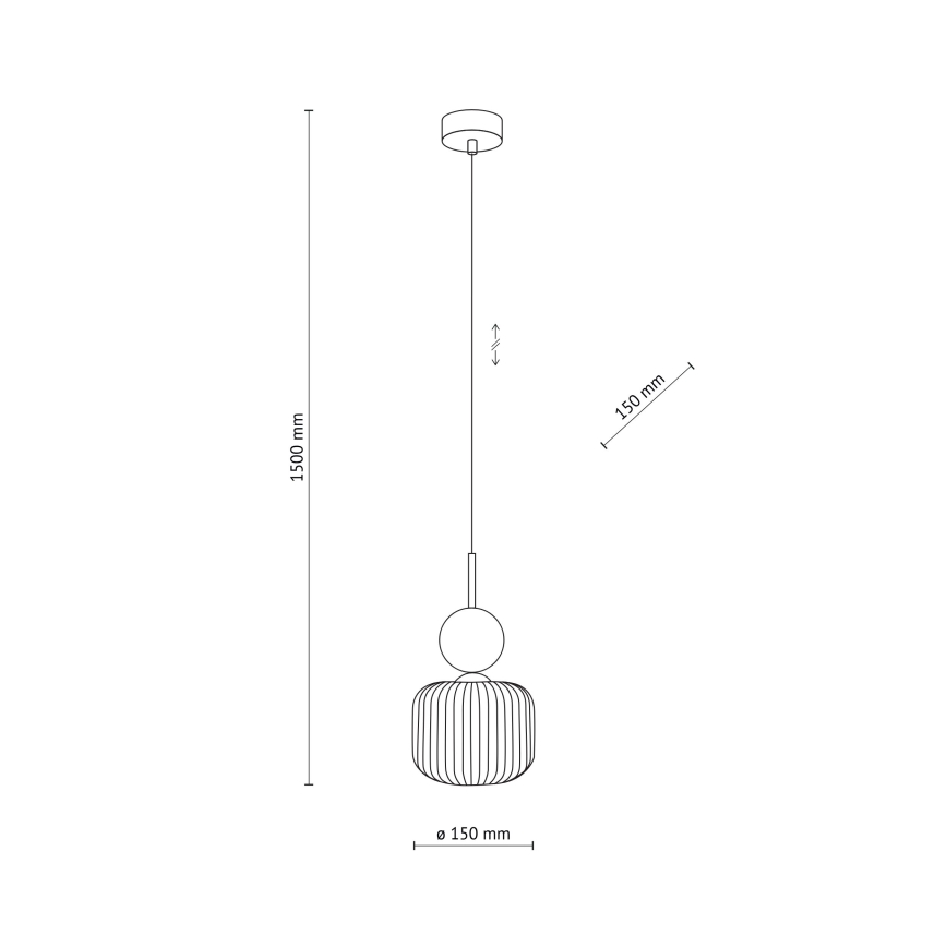 Κρεμαστό φωτιστικό με καλώδιο SOPHIA 1xE14/10W/230V μαύρο/πράσινο/καπνιστό μπεζ