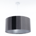 Κρεμαστό φωτιστικό με καλώδιο STRIPES, 1xE27/60W/230V, Ø 40 εκ., γκρι