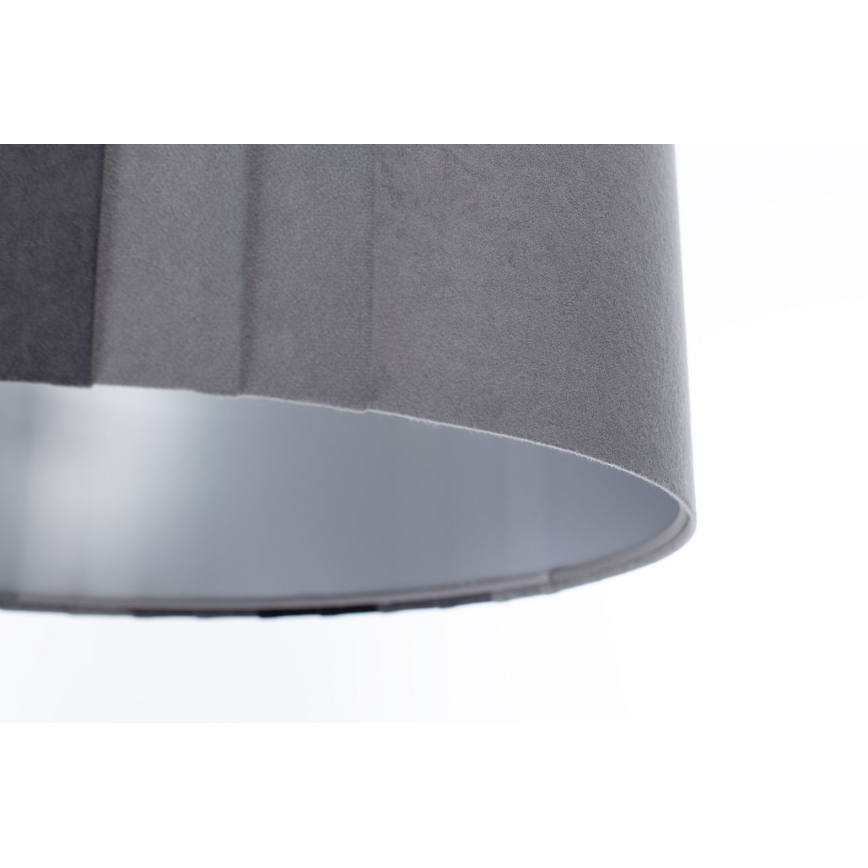 Κρεμαστό φωτιστικό με καλώδιο STRIPES, 1xE27/60W/230V, Ø 40 εκ., γκρι