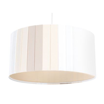 Κρεμαστό φωτιστικό με καλώδιο STRIPES, 1xE27/60W/230V, διάμ. 40 εκ., κρεμ απόχρωση