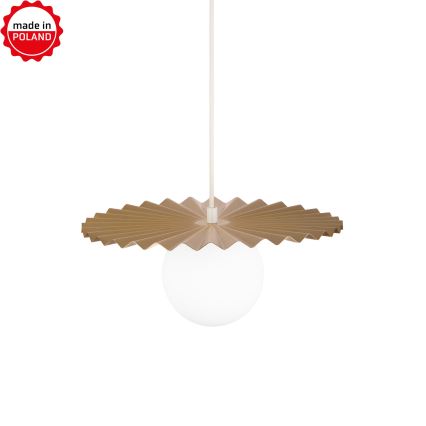 Κρεμαστό φωτιστικό με καλώδιο SUNPLISS, 1xG9/10W/230V, διάμ. 30 εκ., χρυσό/κρεμ
