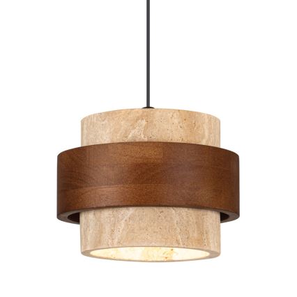 Κρεμαστό φωτιστικό με καλώδιο SUSAN 1xGX53/15W/230V καφέ/μπεζ