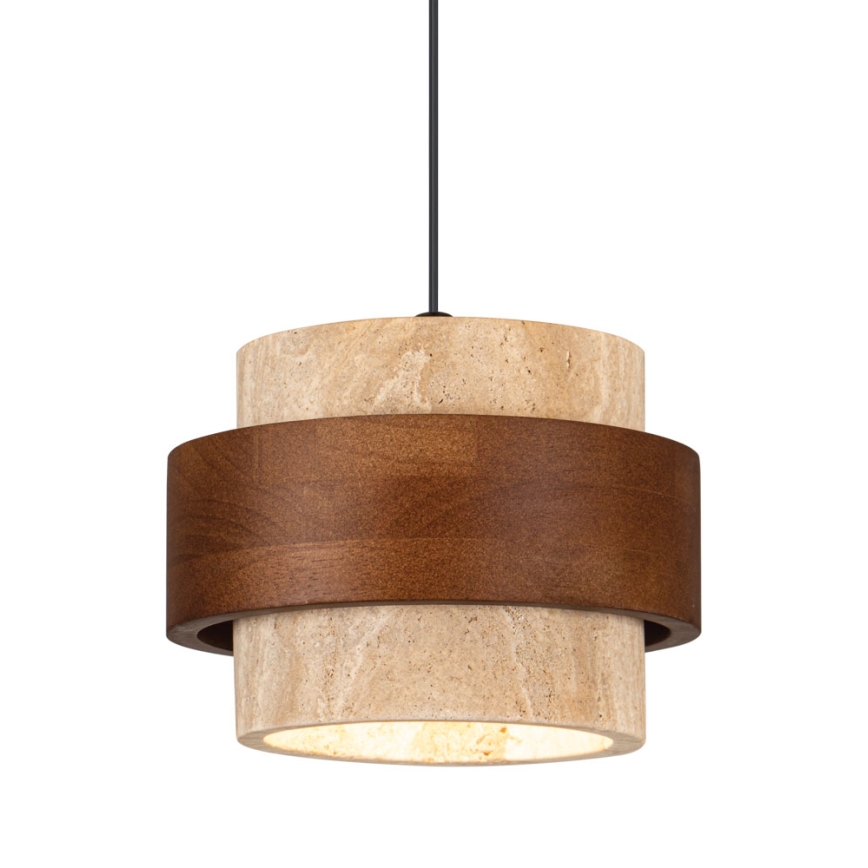 Κρεμαστό φωτιστικό με καλώδιο SUSAN 1xGX53/15W/230V καφέ/μπεζ