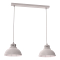 Κρεμαστό φωτιστικό με καλώδιο SVEN 2xE27/15W/230V, σε κρεμ απόχρωση