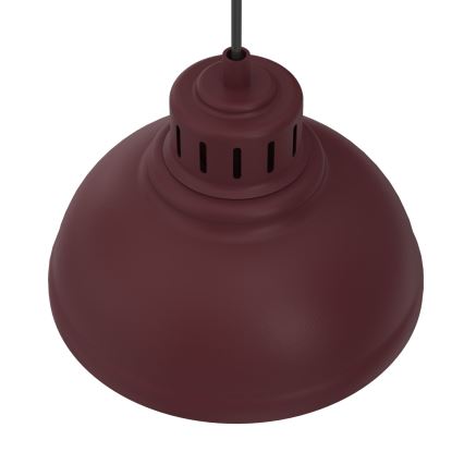 Κρεμαστό φωτιστικό με καλώδιο SVEN 2xE27/15W/230V μπουργουνδί