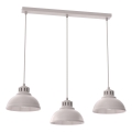 Κρεμαστό φωτιστικό με καλώδιο SVEN 3xE27/15W/230V σε απόχρωση κρεμ