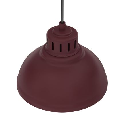 Κρεμαστό φωτιστικό με καλώδιο SVEN 3xE27/15W/230V μπορντό