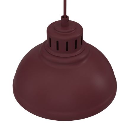 Κρεμαστό φωτιστικό με καλώδιο SVEN 4xE27/15W/230V μπορντό