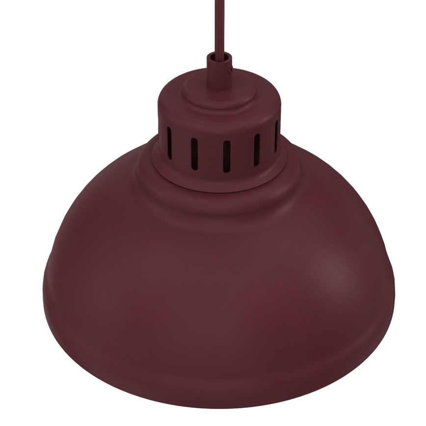 Κρεμαστό φωτιστικό με καλώδιο SVEN 4xE27/15W/230V μπορντό