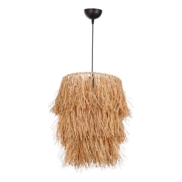 Κρεμαστό φωτιστικό με καλώδιο TASSEL 1xE27/40W/230V από ραφία